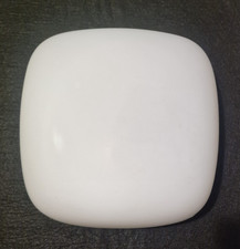 PLAFONIERA APPLIQUE VETRO BIANCO OPALINO VINTAGE FORMA QUADRATA ANNI '70