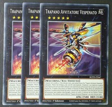 Set 3 Carte : TRAPANO AVVITATORE VESPENATO in Italiano ROTD-IT047 Comune YUGIOH
