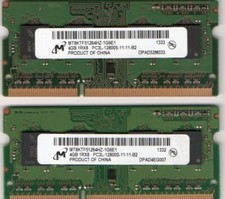 8 GB (2 x 4 GB) memoria DDR3