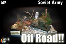 Diorama costruito professionale 1/35 - fuoristrada - WW2 KV 2 CARRI ARMATI ESERCITO SOVIETICO