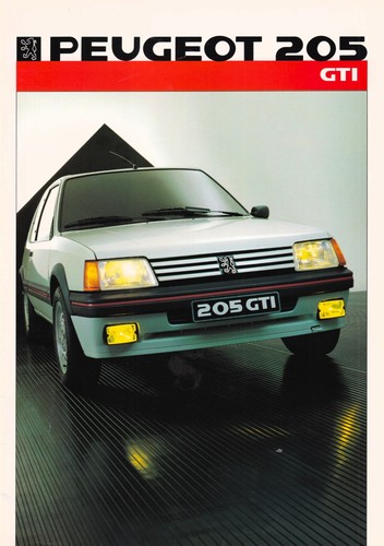 Peugeot 205 gti - gti,, depliant