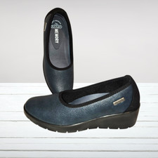 Fly flot scarpa donna ballerine blu scuro e nere