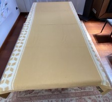 COPERTA TIPO SOMMA SINGOLA BEIGE VINTAGE ANNI '60-70 MISURA 176X240 cm CIRCA