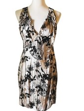 Magnifico abito ANA PIRE pura seta fantasia Tg 42 nuovo