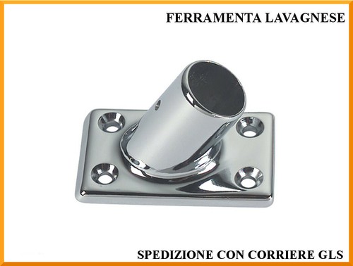 Base ottone cromato - base,