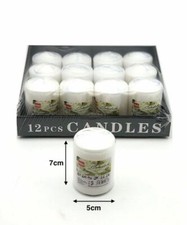 Set 12 Pezzi Candele Cera