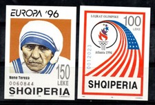 Albania 1996 Mi. Bl. 107-108 Foglietto 100% Nuovo ** Madre Teresa, Olimpiadi