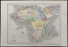 1867 - Carta Geografica Antica
