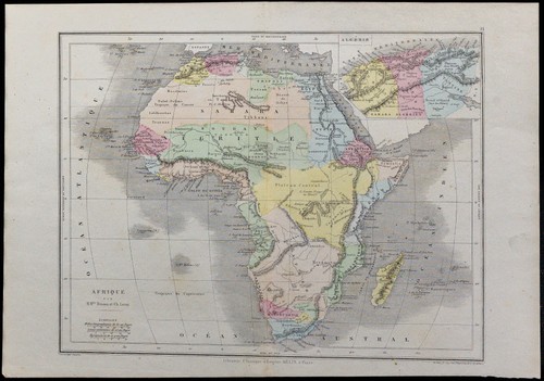 1867 carta geografica antica - carta,