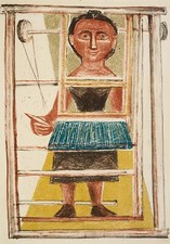Massimo Campigli : Donna a