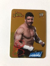 Card wrestling - WWE WWF - Eddie Guerrero - signed gold