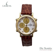 Orologio Cronografo Laurens con Cinturino in Pelle Marrone Eleganza Senza Tempo