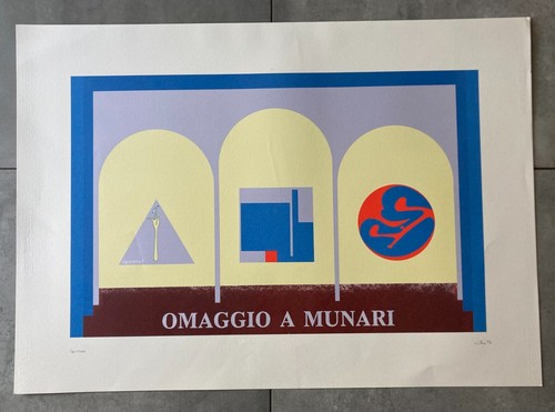 Omaggio munari litografia - a,