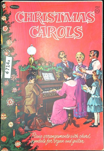 Christmas carols music book - music,