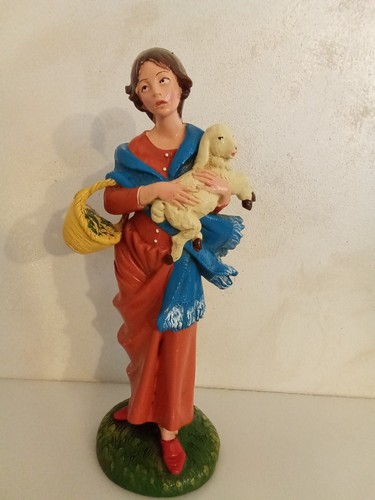 Pastore donna con pecora - con,