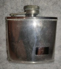 Stainless steel hip flask 4oz - stainless,