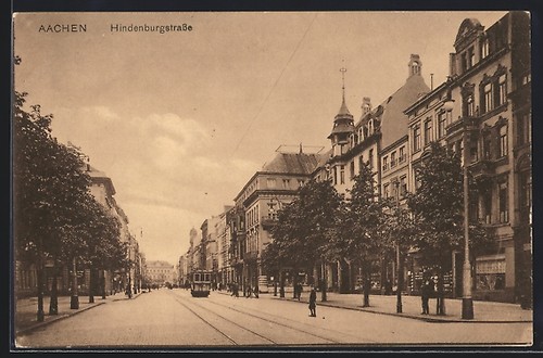 Aquisgrana tram di fronte - tram,