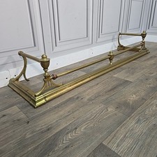 Antico parafango camino vittoriano tacca focolare lato fuoco ottone - arte neoclassica