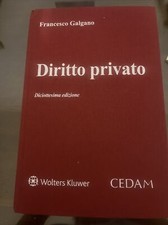  diritto privato, Galgano, CEDAM (diciottesima edizione)