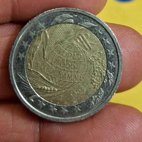 Euro moneta usata e - 2,