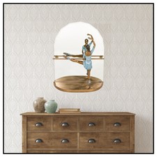 Ramon Parmenter Grande Bronzo Scultura Riflessi Firmato Ballerina Muro Tavolo