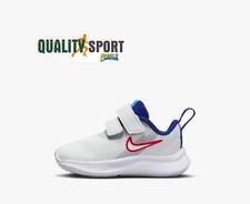 Nike Star Runner 3 Bianco Blu Scarpe Infant Bambino Sportive Running DA2778 013