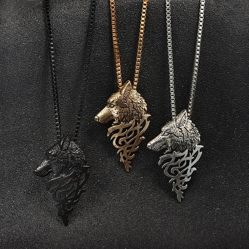 Collana lupo animale catena - , da