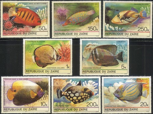 Zaire 1980 pesce - zaire,
