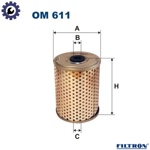 Filtro idraulico sterzo 611 - filtro, om
