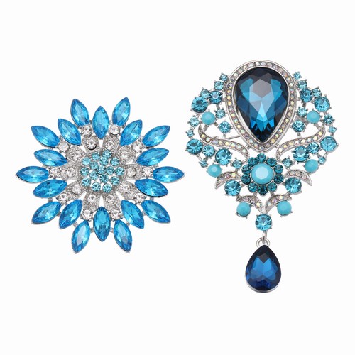 Spilla per fiore - spilla, strass