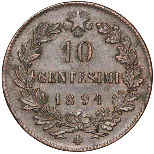 Moneta centesimi 1894 bi - centesimi,