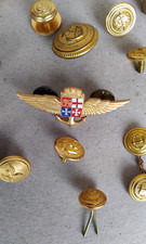Lotto bottoni Marina Militare e spilla Piloti Marina Militare