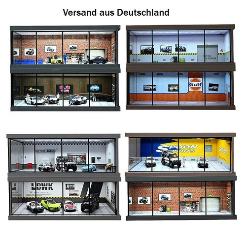 Diorama garage modello - diorama,