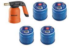 Saldatore Bruciatore NORM A Gas + 4 Cartucce Cannello Con Fiamma Ossidrica BRIX
