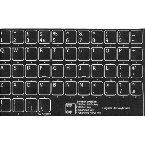 Lettere tastiera adesive - lettere,