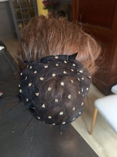 Porte cache chignon voile - chignon,