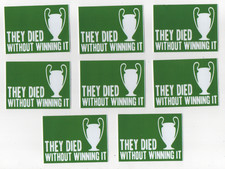 100 ADESIVI GLASGOW CELTIC 8CM