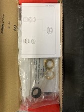 Coppia Kit di tenuta per tubo Rame 14 con dado esagonale Cromo Poletti A33308A