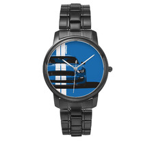 Orologio Mustang in acciaio inox a righe blu