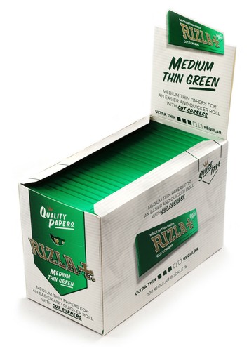 Box rizla green regular - 1,