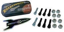 Grind King Skateboard Hardware Rocketbolts Autobloccante 1" con Adesivo e Latta