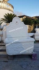 FONTANA A MURO PARETE LAVANDINO LAVATOIO IN CEMENTO MARMO PIETRA DA GIARDINO H77