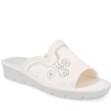 Pantofola sposa in raso con