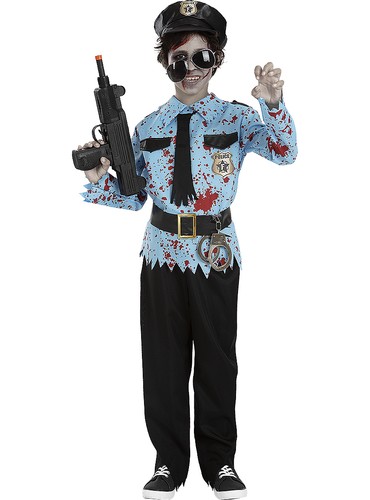 Costume poliziotto zombie - costume,