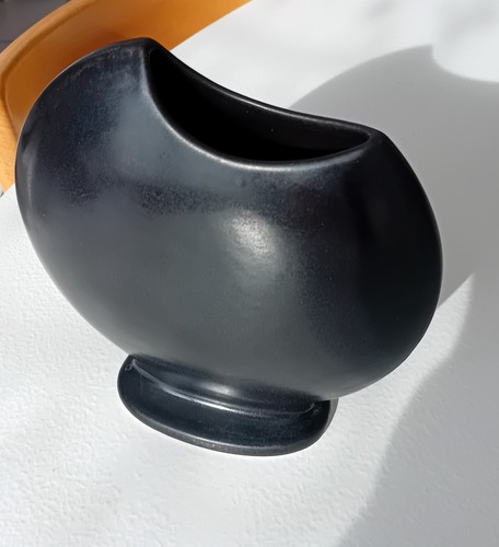 Vase céramique noir franco - vase,