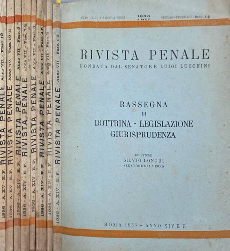 Rivista penale anno - ,