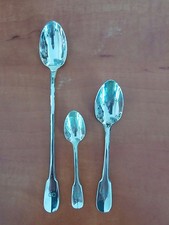 Christofle 3 cucchiai: bibita, the, moka in  lega d'argento "Cluny"