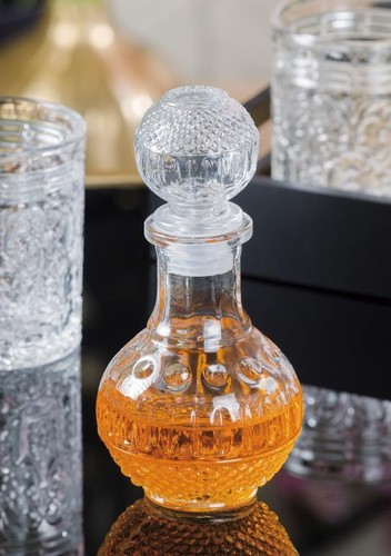 Bottiglia liquore vetro con - in,