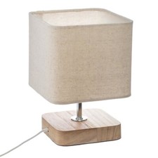 Lampada da tavolo, in legno