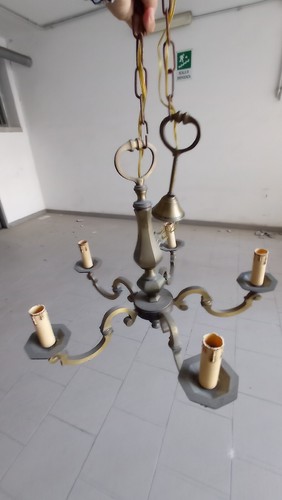 Lampadario ottone - lampadario,